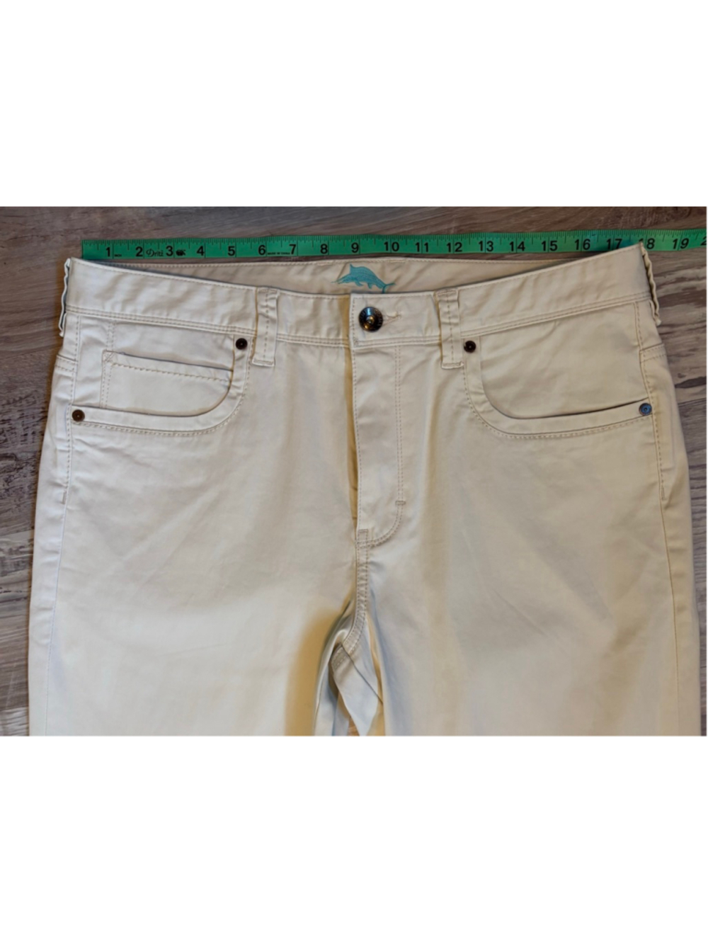 Tommy Bahama Men's White Jeans 35x34 EUC Straight Leg White - Picture 9 of 12